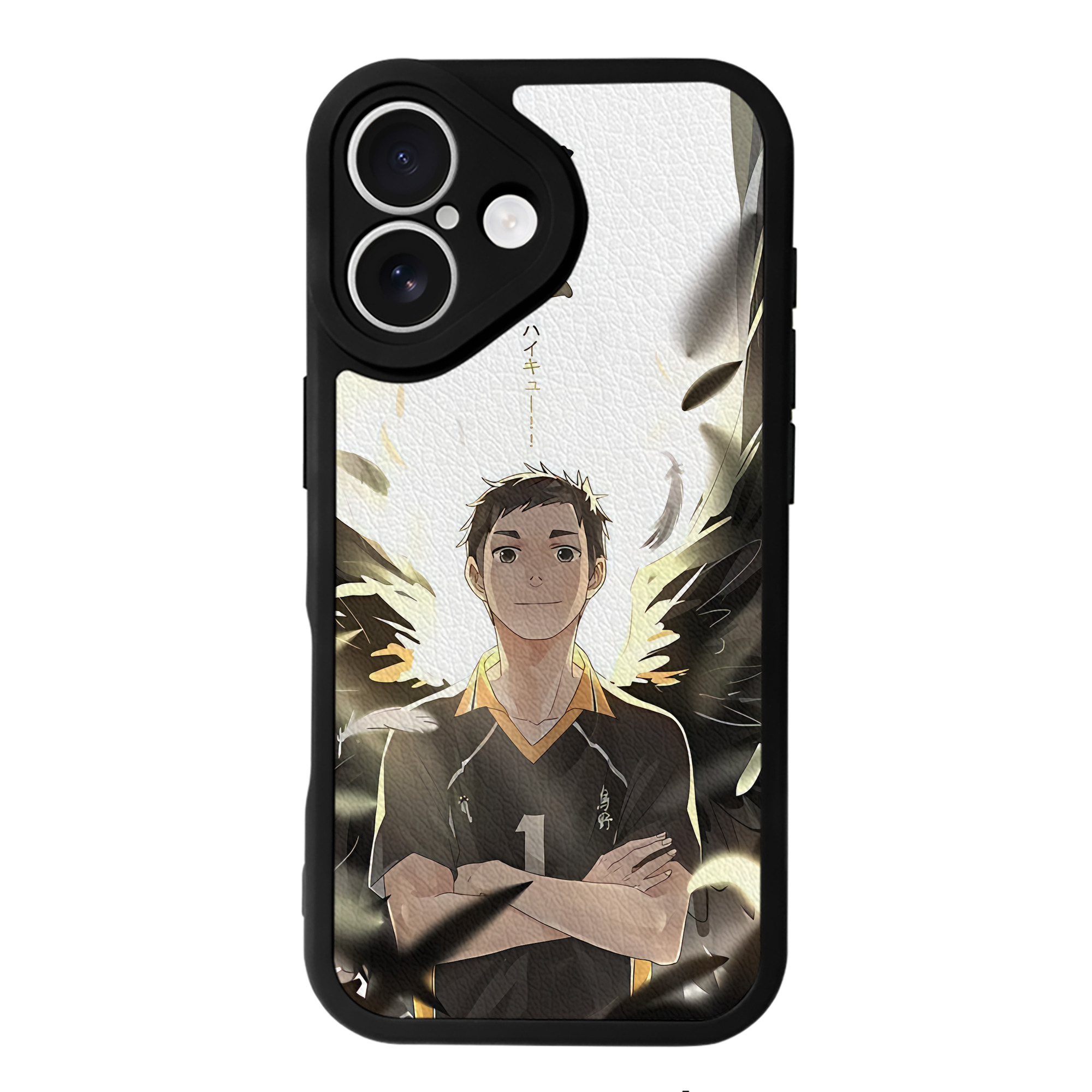 （画像用） ハイキュー!! Haikyu!! 【iPhone 16シリーズ対応】シリコンスマホケース（レザー調） 材質：シリコン